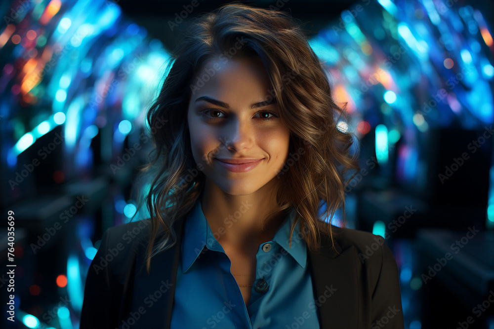Office IT specialist worker system administrator hacker engineer picture portrait made with Generation AI technology Office IT specialist worker system administrator hacker engineer picture portrait made with Generation AI technology