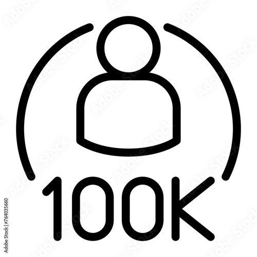 macro influencer line icon