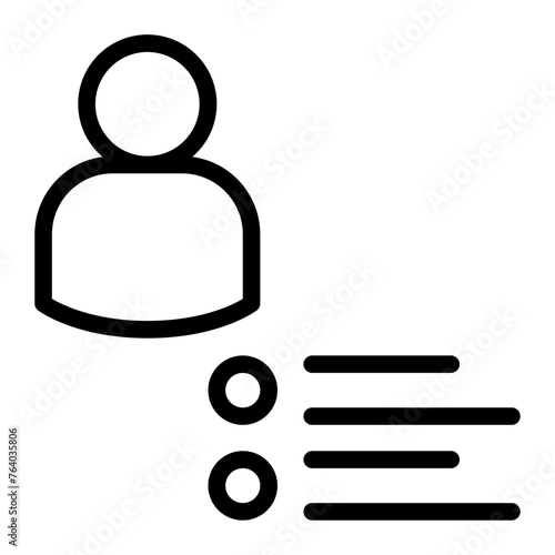 account activity line icon