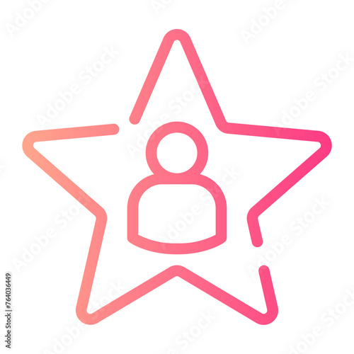 celebrity gradient icon