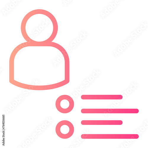 account activity gradient icon