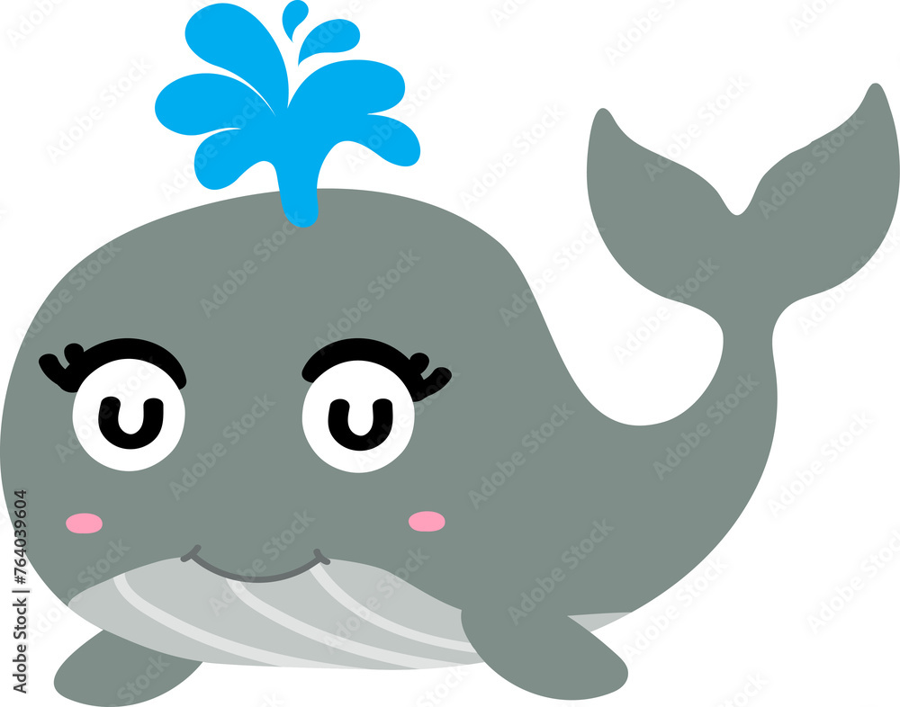cute whale cartoon, sea animal cute whale cartoon, sea animal
