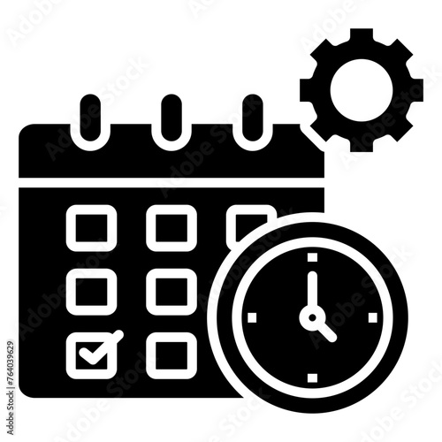 Time Management  Icon Element For Design