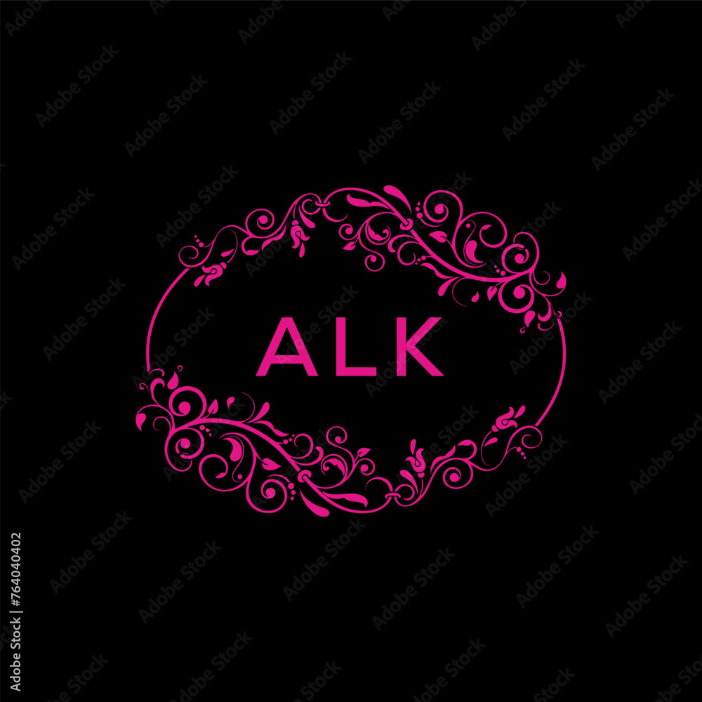 ALK  logo design template vector. ALK Business abstract connection vector logo. ALK icon circle logotype.
