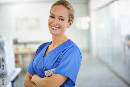 Happy woman, portrait and professional nurse with confidence for healthcare or science at hospital. Young female person or medical doctor with smile and arms crossed for PHD or career ambition at lab Free Download Happy woman, portrait and professional nurse with confidence for healthcare or science at hospital. Young female person or medical doctor with smile and arms crossed for PHD or career ambition at lab - GFXLoad