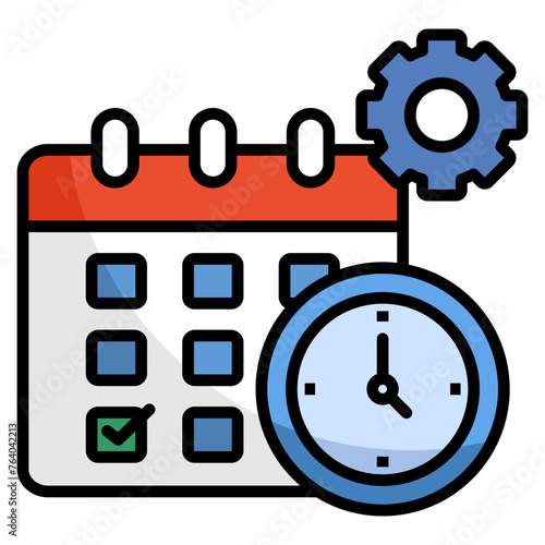 Time Management  Icon Element For Design