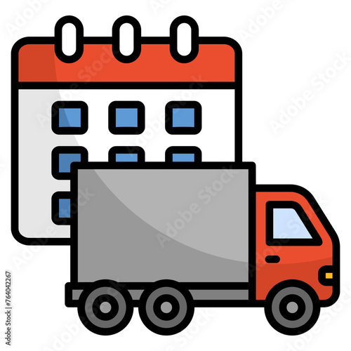 Delivery Schedule  Icon Element For Design