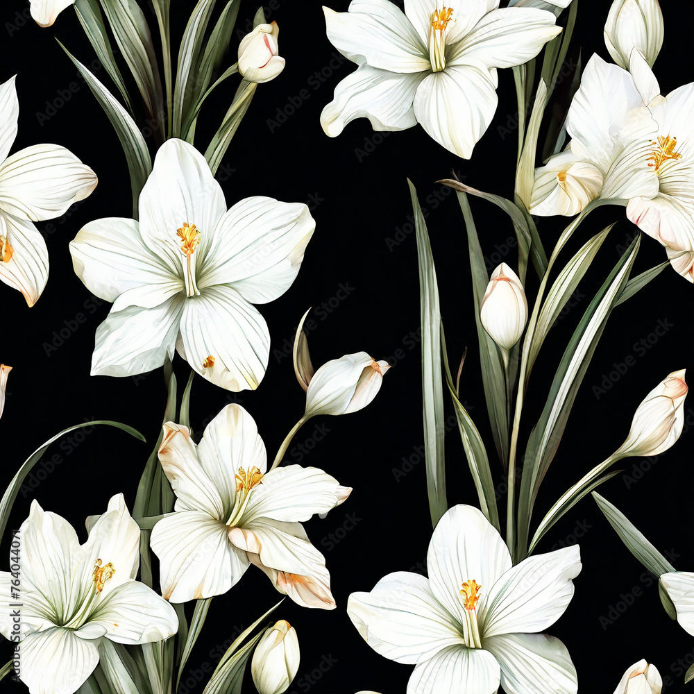 Fototapeta premium seamless floral background