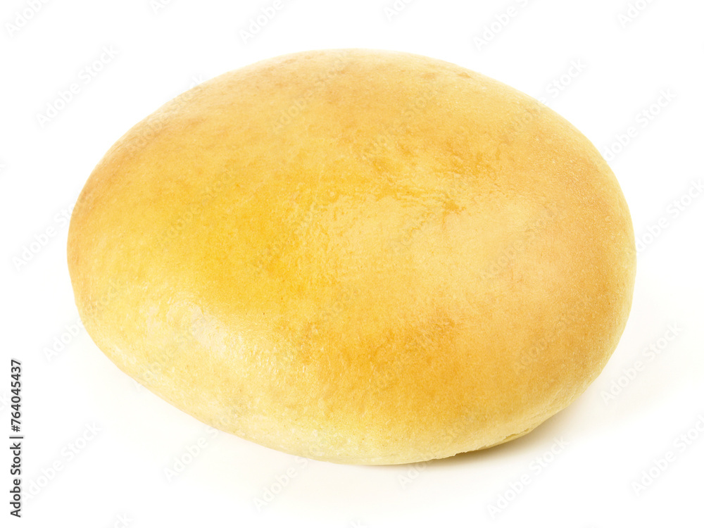 Natural Homemade Hamburger Bun - Bread Rolls for Hamburger isolated on white Background Natural Homemade Hamburger Bun - Bread Rolls for Hamburger isolated on white Background