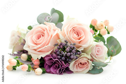 Wedding bouquet isolated on a white background