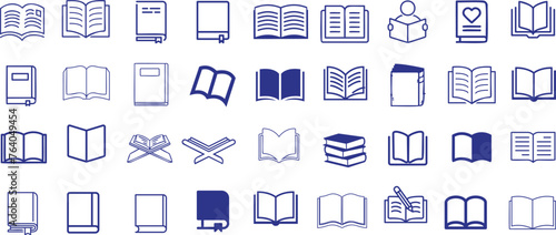 Books icon set