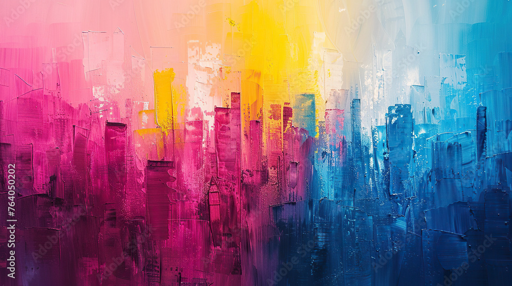 Fototapeta premium cards with paint strokes by brush in multicolors on white background for banners, logo, portraits, for different events, mothers day, women day, birthdays 