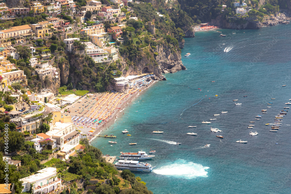 Positano in Amalfi Coast, Campania Sorrento, Italy.