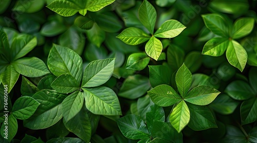 Nature's Bounty: Lush Green Leaves Aplenty, Symbolizing Growth, Freshness, and Vitality in this Stunning Image