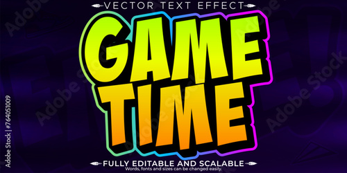 Editable text effect, editable emote icon and trendy customizable font style