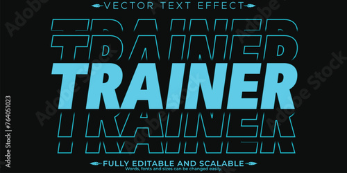 Workhard text effect, editable stylish and gym text style