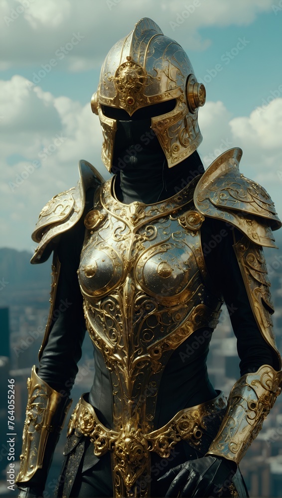medieval golden knight medieval golden knight