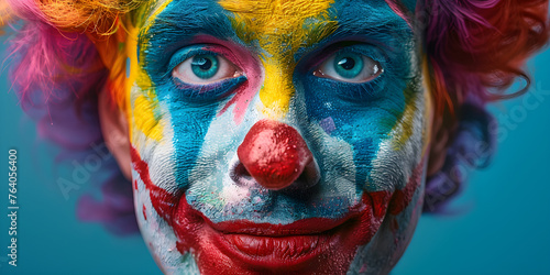 A colorful comedian joker celebrates April Fool's Day, bringing humor and entertainment to the festive atmosphere with playful mischief and tricks.