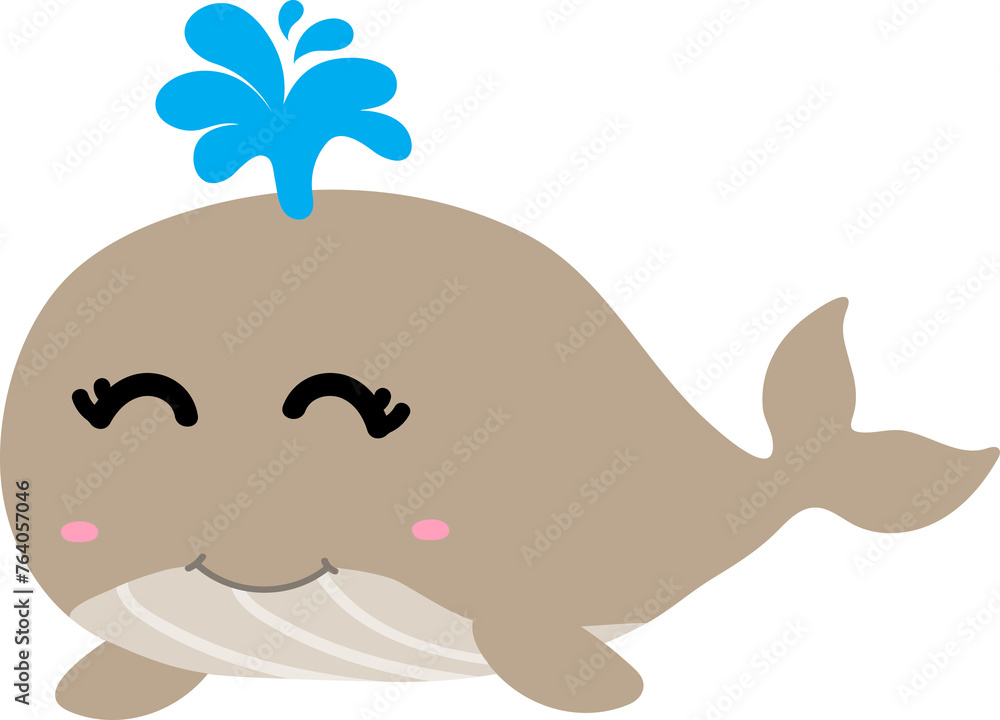 cute whale cartoon, sea animal cute whale cartoon, sea animal