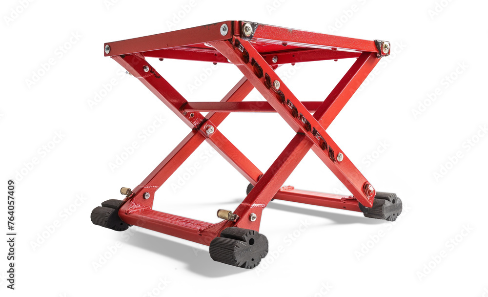 Isolated jack stands photographed against a white background. Isolated jack stands photographed against a white background.