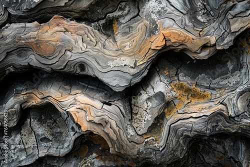 Rugged Beauty: Abstract Rock Formations in Close-Up