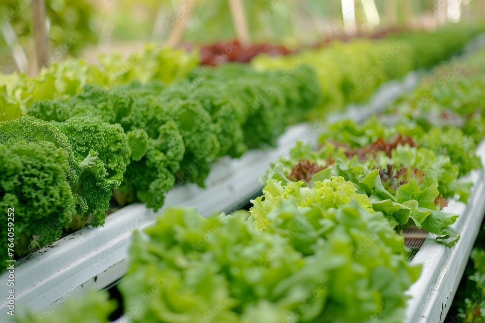Sustainable Urban Farming with Hydroponic Crops in Greenhouse