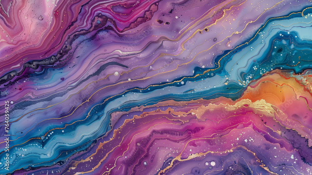 Rainbow Ripples: A Vibrant Marble Texture