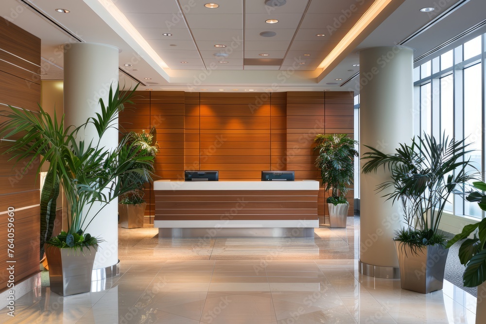 Corporate Office Reception Capturing Elegance and Professionalism