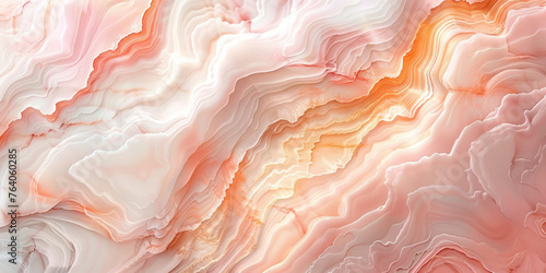 Pink and orange marble texture background with abstract 3d design for creative projects and artistic concepts