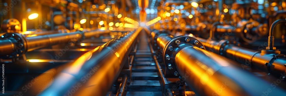 Modern industrial plant for processing gas, oil and chemicals with engineering technologies, pipelines and equipment. Modern industrial plant for processing gas, oil and chemicals with engineering technologies, pipelines and equipment.