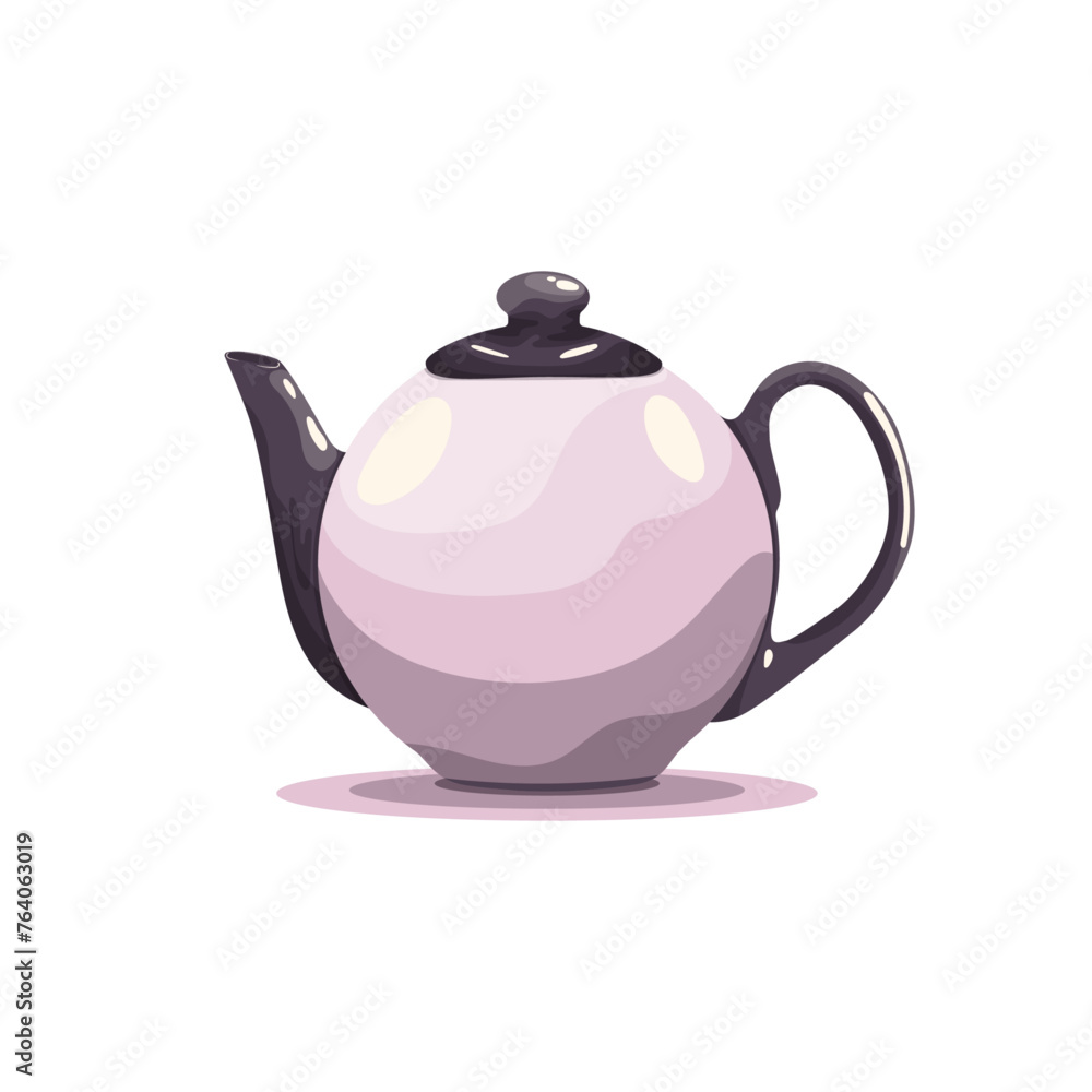 solo flat violet isolated teapot on the white background. vector illustration solo flat violet isolated teapot on the white background. vector illustration