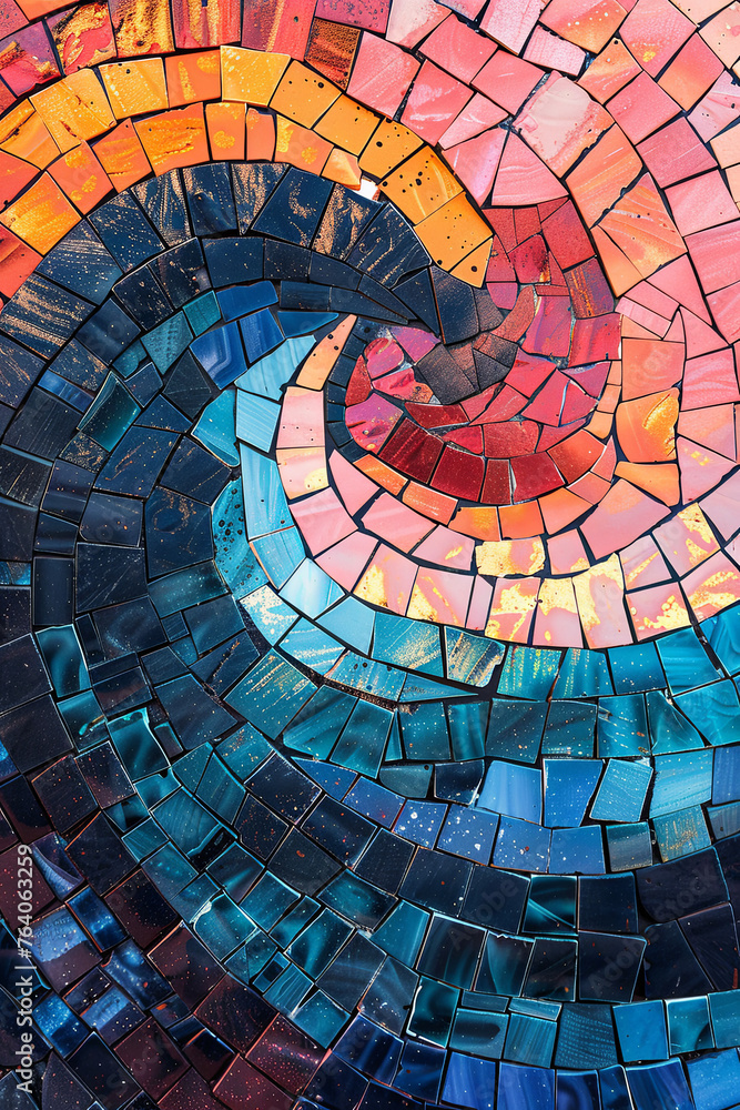 Fototapeta premium Abstract tiles texture pattern for background