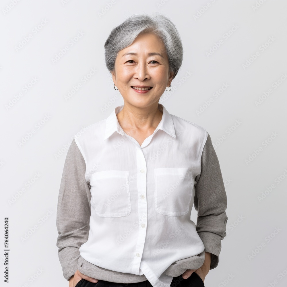 Portrait of a Smiling Elderly Asian Woman Suitable for Healthcare or Lifestyle Industries Portrait of a Smiling Elderly Asian Woman Suitable for Healthcare or Lifestyle Industries