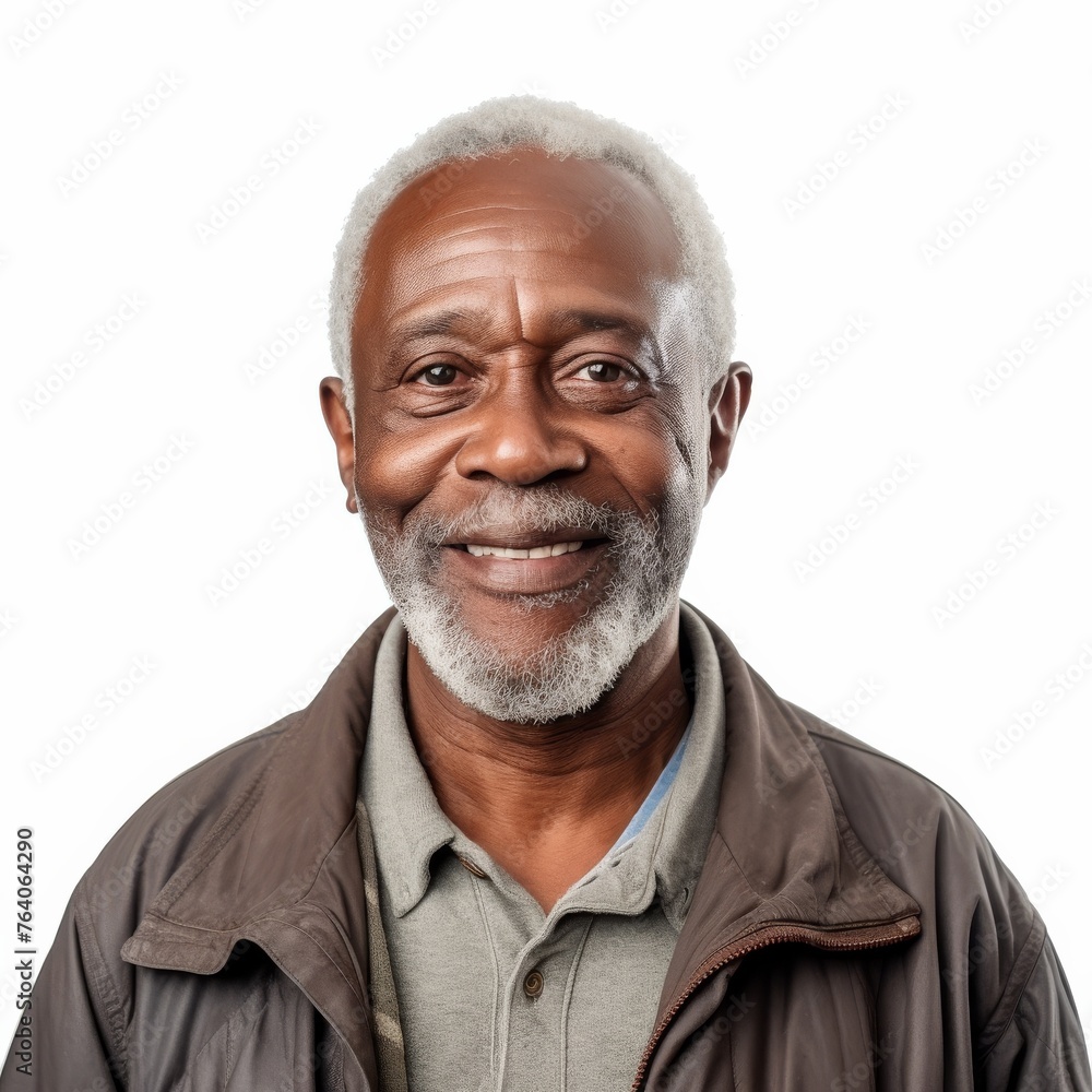 Obraz premium Portrait of a Smiling Elderly African American Man