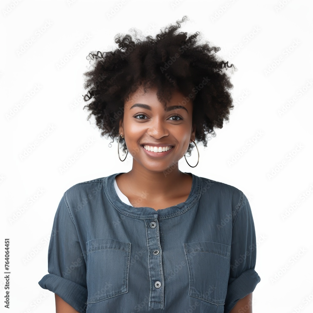 Portrait of a smiling young black woman suitable for lifestyle or fashion industry Portrait of a smiling young black woman suitable for lifestyle or fashion industry