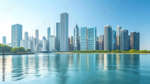 Iconic Chicago skyline, showcasing the city's architecture and urban energy



