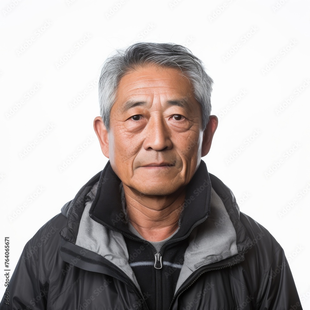 Portrait of an Elderly Asian Man