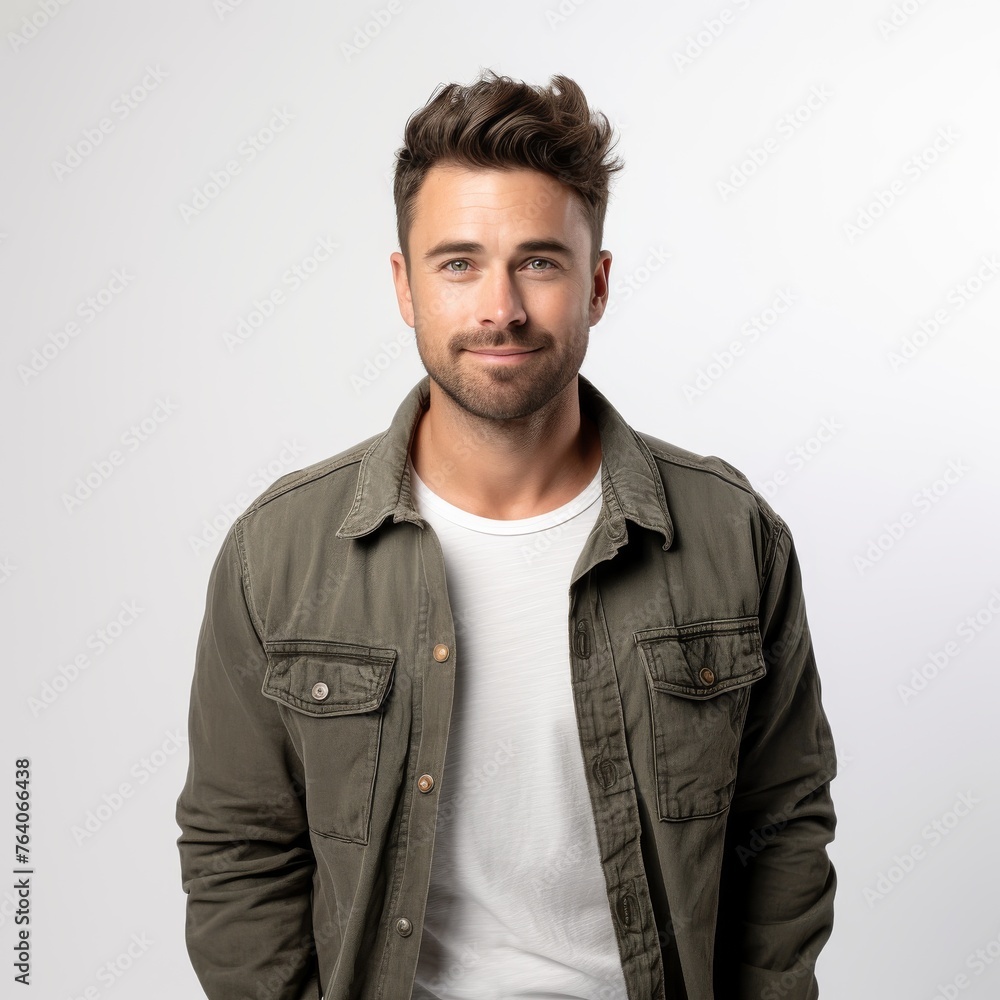 Portrait of a confident young man in casual clothing Portrait of a confident young man in casual clothing