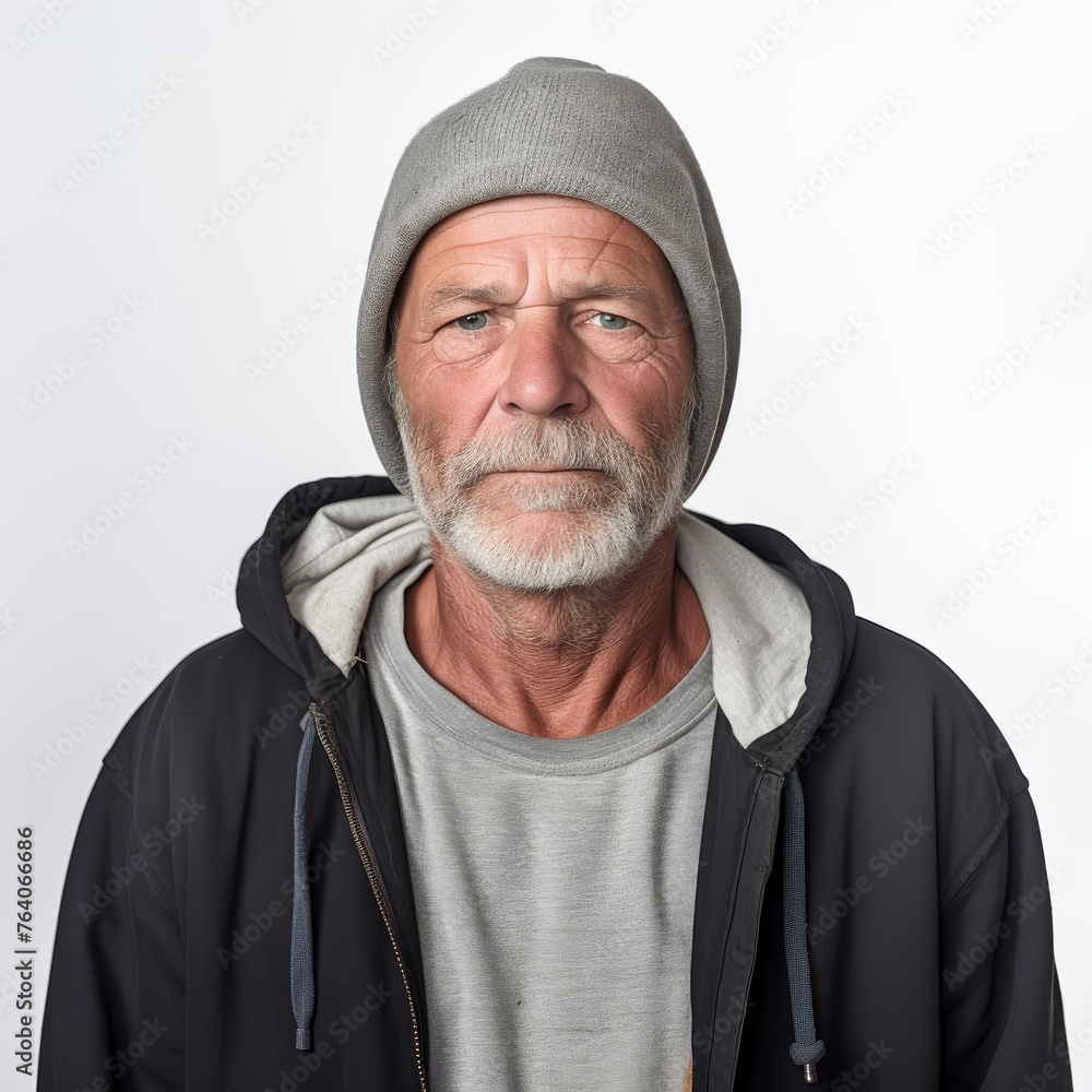 Portrait of an elderly man with a serious expression possibly for lifestyle or healthcare marketing Portrait of an elderly man with a serious expression possibly for lifestyle or healthcare marketing