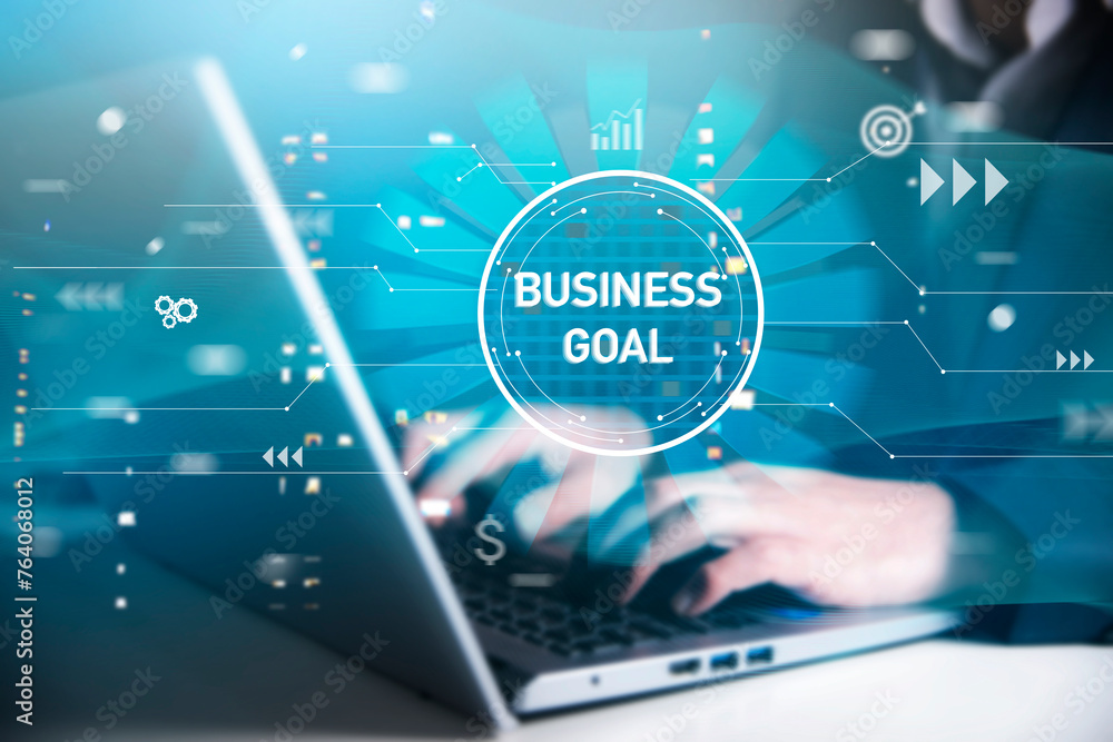 Business goal concept.Business, Technology Business goal concept.Business, Technology