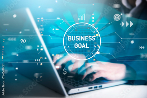 Business goal concept.Business, Technology
