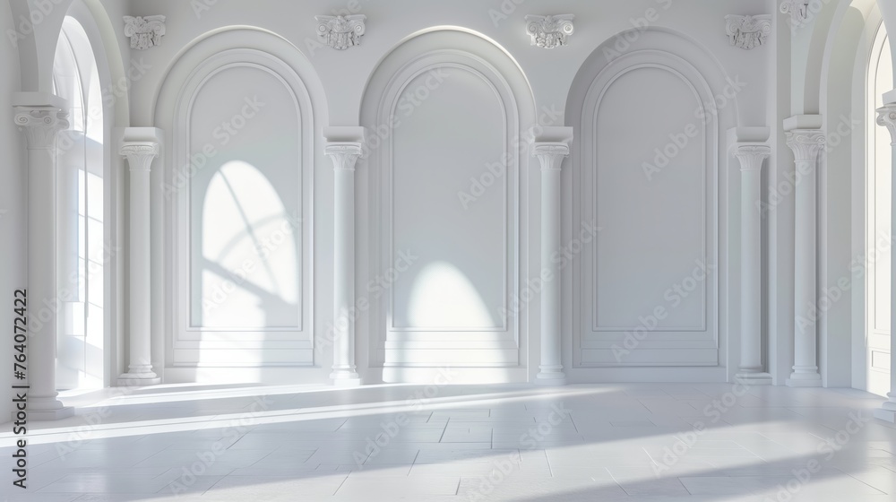 interior of white