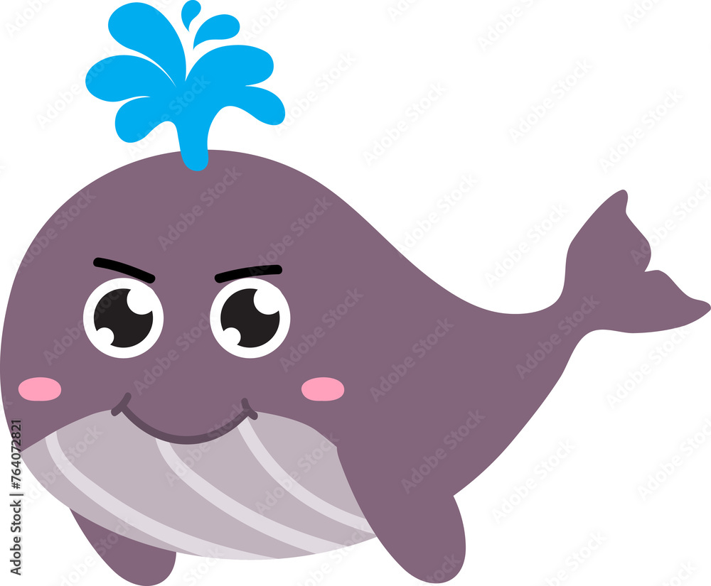 cute whale cartoon, sea animal cute whale cartoon, sea animal