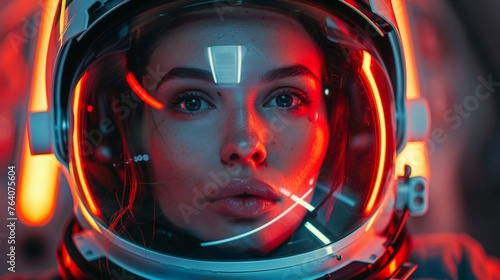 A woman in a space suit © ParinwatDOP