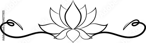 line art lotus