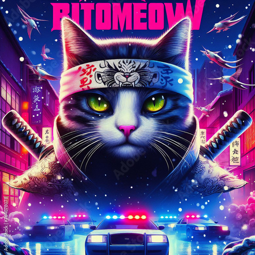 Bitmeow: A Cyberpunk Action Movie - Influenced by GTA5 and Yakuza © mohammed