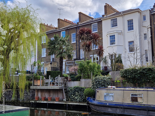 Houses on Regent's Canal in London