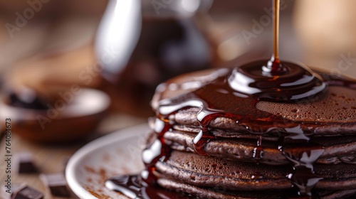 Stack of homemade chocolate...