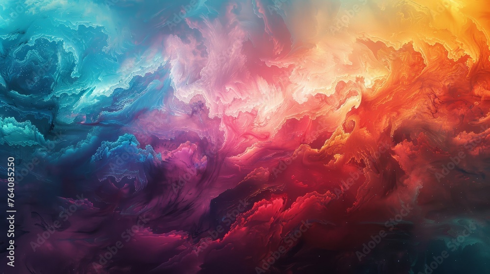 Abstract colorful cloud pattern