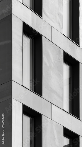 Abstract view of modern building facade